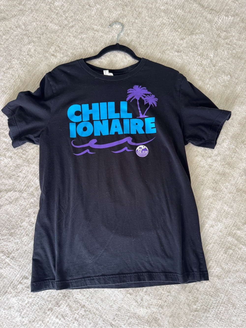 Bella Canvas Black Tee with Blue Graphic